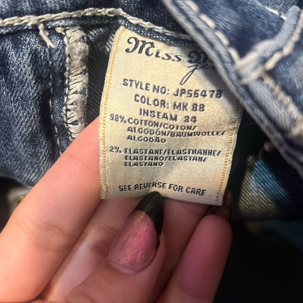 Miss me Bootcut lowrise Size 28 jeans